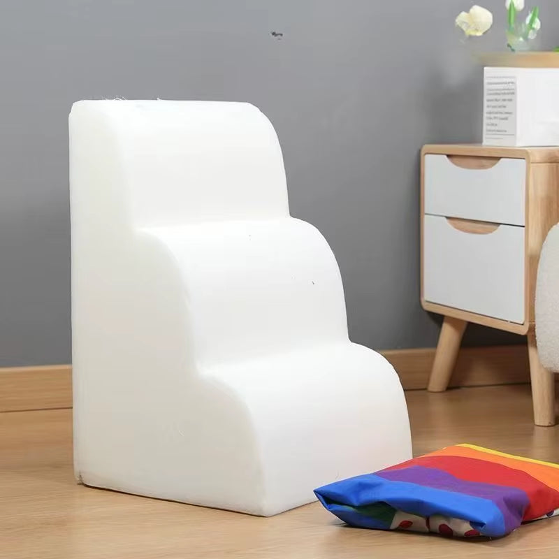 Colorful Pet 2/3 Step Staircase Dog/Cat Ramp Ladder Detachable and Washable Training Pet Ramp Staircase Pet Supplies