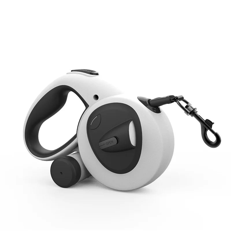 Pet Automatic Retractable Leash Reflective Dog Leash LED Light Walking Leash Explosion-Proof Charging Dog Leash Dog Leash