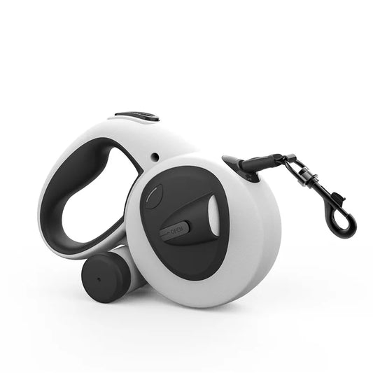 Pet Automatic Retractable Leash Reflective Dog Leash LED Light Walking Leash Explosion-Proof Charging Dog Leash Dog Leash