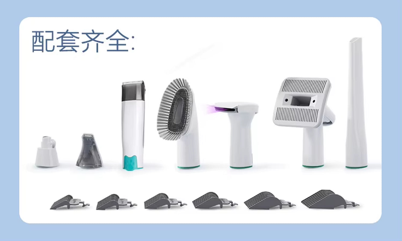 For Dogs Cats Shedding Grooming Dog Grooming Kit, Pet Grooming Vacuum with Pet Clipper Nail Grinder, Dog Hair Vacuum